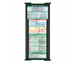 WhiteCoat Clipboard® Trifold - Green Respiratory Therapy Edition